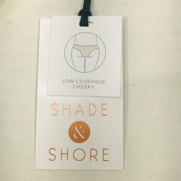 Shade And Shore Women's Sz Small 4-6 Low Coverage Cheeky Bikini Swim Bottom New - Picture 3 of 8
